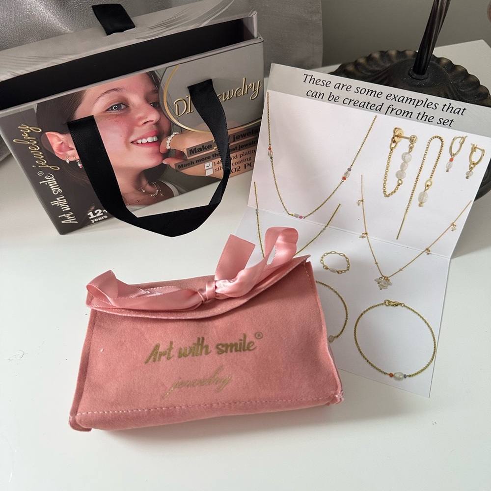 DIY 14k gold plated jewlery making kit